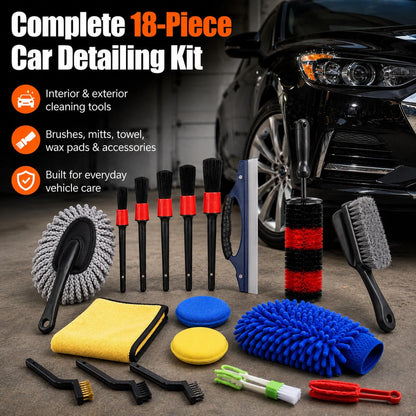Kavon Products 18-Piece Car Detailing Kit – Complete Interior Detailing...