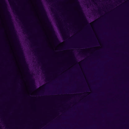 KKJIAF Dark Purple Stretch Velvet Fabric 60 Inch Wide, 1 1Yard,