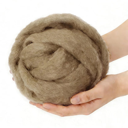 3.4oz Wool Roving, Needle Felting Military Olive, Olive
