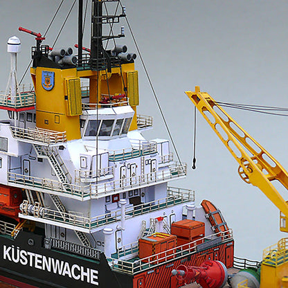 1:250 Germany Mellum Coast Guard Pollution Monitoring Ship Souvenir Gift For Kid
