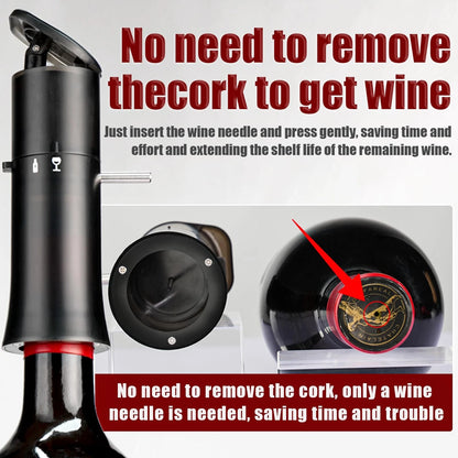 Vacuum Wine Dispenser, Multifunctional Aerator, Small, A1