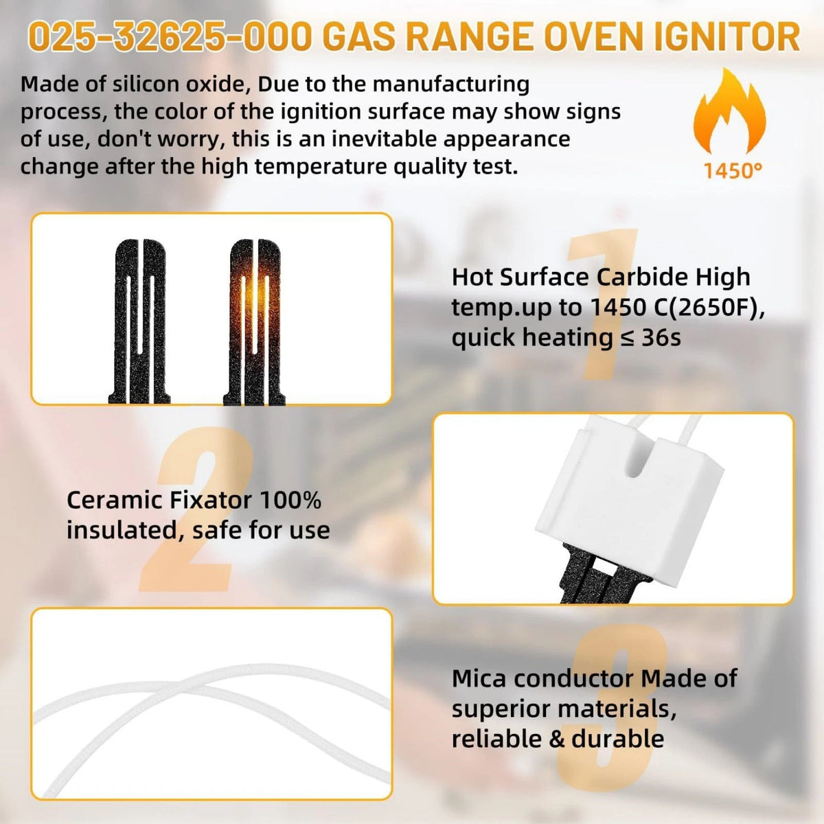 S1-025-32625-000 Hot Furnace Igniter For York Coleman Luxaire Replacement Kit