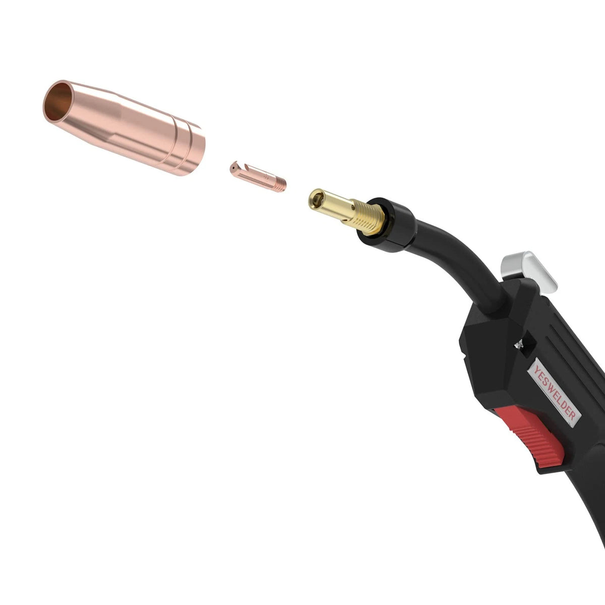 YESWELDER 8FT 100A for Clarke 130EN 180EN Welder Complete 8ft, Black