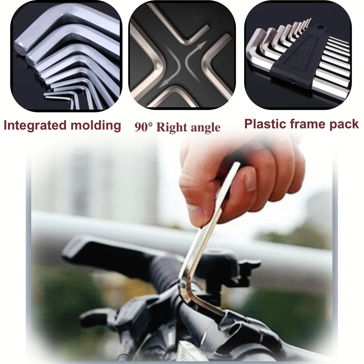 33 in 1 Precision Screwdriver Set with 9Pcs L-Shaped Hex Key Set, ‎silver