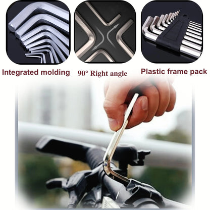 33 in 1 Precision Screwdriver Set with 9Pcs L-Shaped Hex Key Set, ‎silver