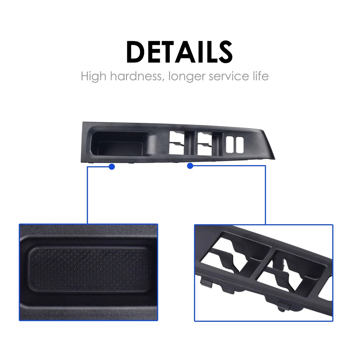 2Pcs/Set Front Armrest Upper Panel Door Glass Lift Switch Cover For Toyota Vitz