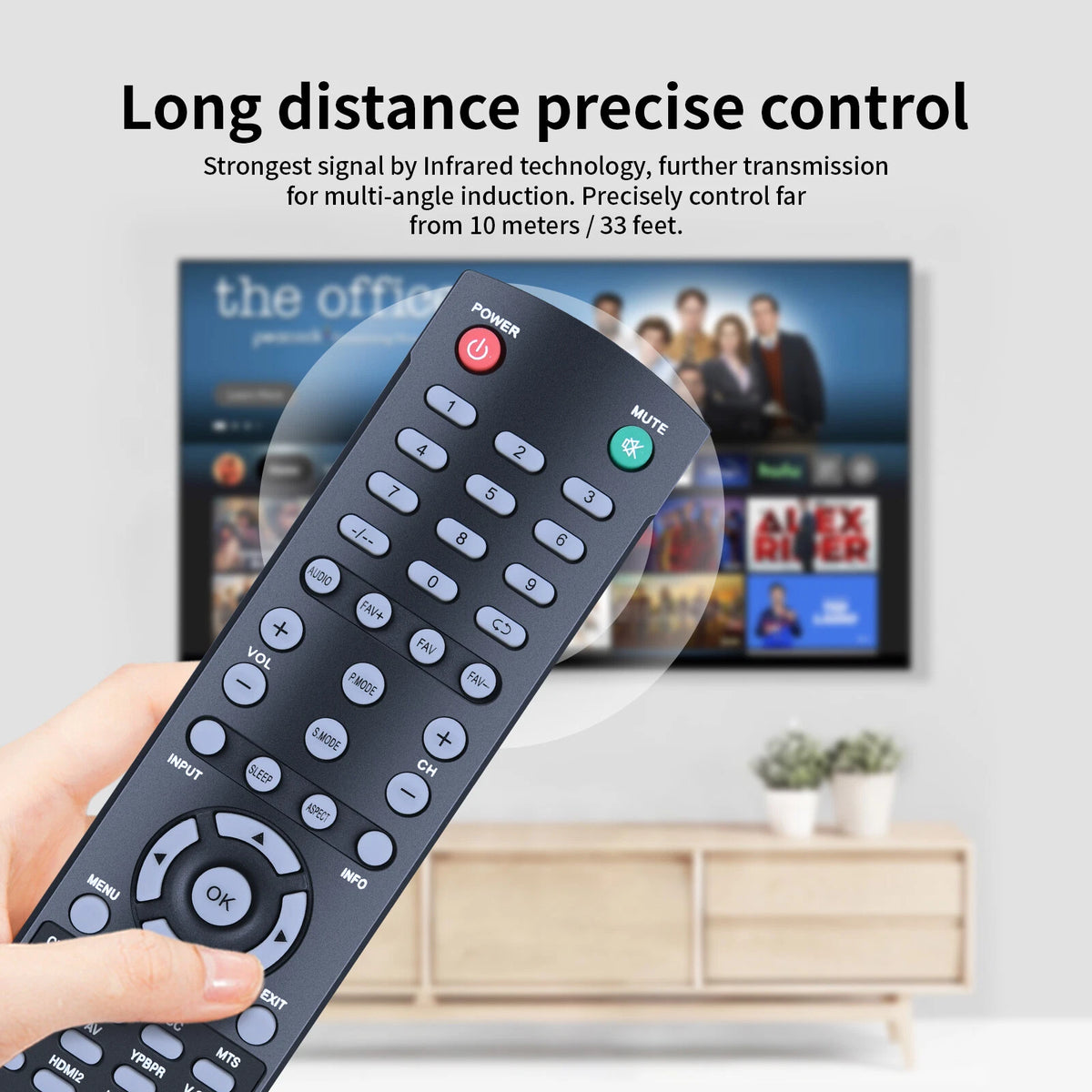 Remote Control For RCA TV RLED6090 RTU4002 RTU5540-B RLDED4016A-H RTU4300