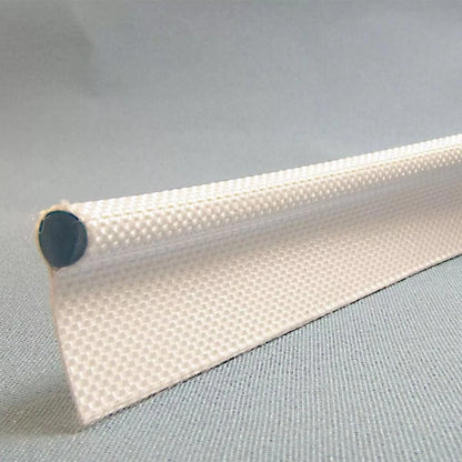 3 Metres Awning Rail Piping 8mm, Double Flap 3 (Length only), White