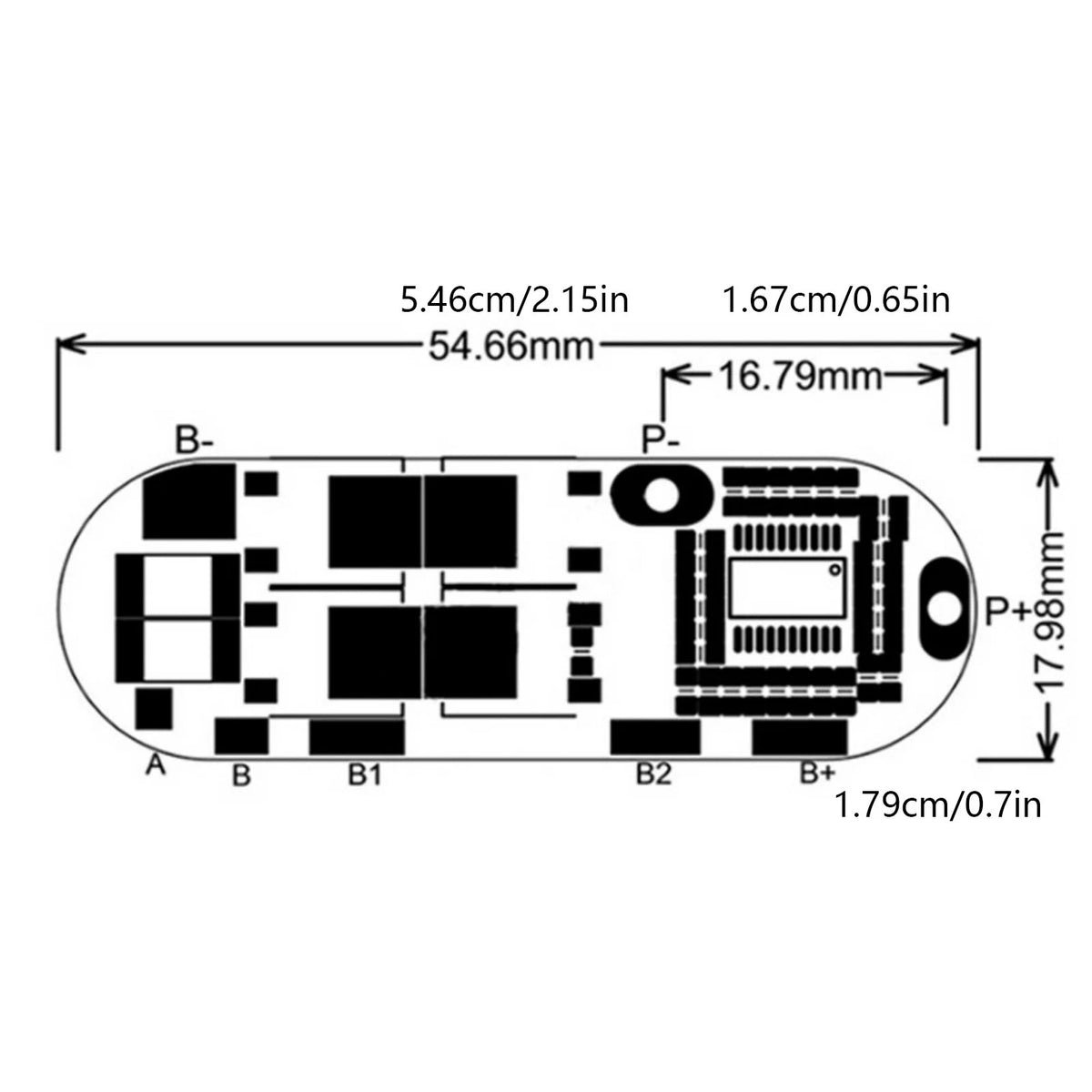 4pcs 5S 25A BMS for Lithium Battery Overcharge/Discharge Protection