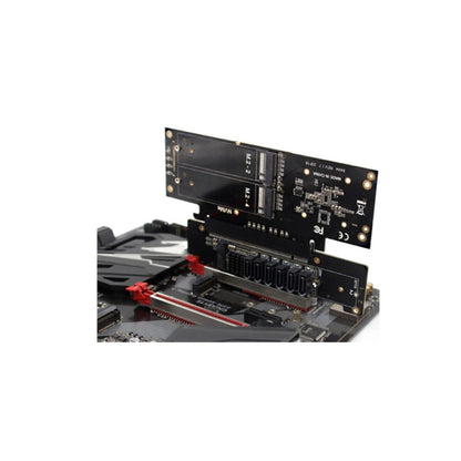 PCIE x16 to x8+x4+x4 Splitter Expansion Riser Card Ultra Quad VROC M.2 NVMe