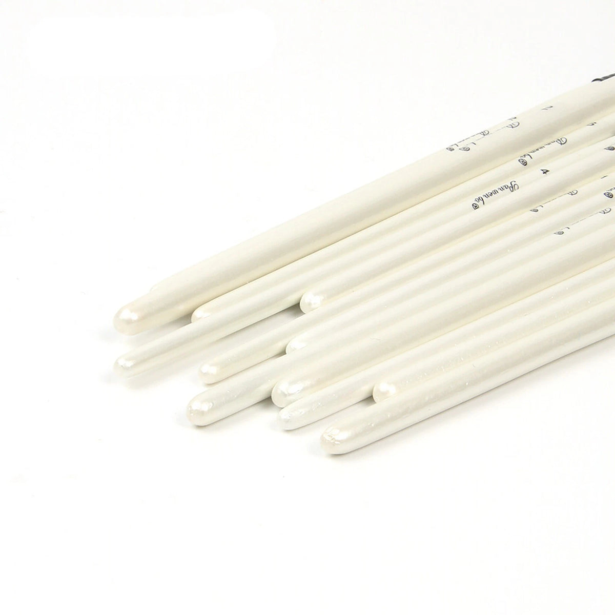 12Pcs Nylon Wool Artist Paint Brushes Fit For Watercolour Acrylic Gouache Tool