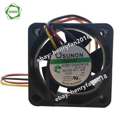 SUNON Fan KDE1204PKVX Axial Fan DC 12V 1.4W 40*40*20mm 3-Pin Slient Cooling Fan