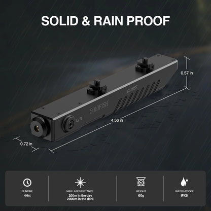 SOLOFISH Green Laser Sight Compatible with Polymer- Mlok, Mlok