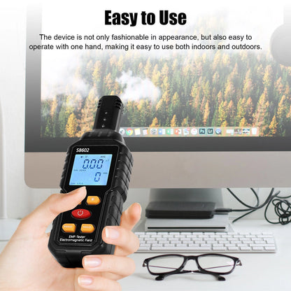 Electric Radiation Detector Electromagnetic Digital LCD EMF Meter