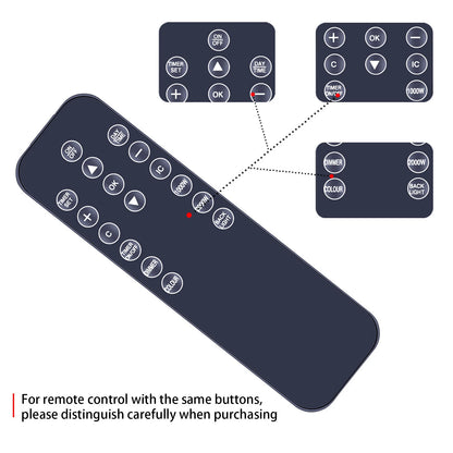Replacement Remote Control For Blyss fire NDY19MAE