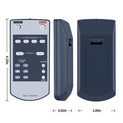 RAV37 WP87580 Remote Control For Yamaha Audio Receiver HTR-6290 RX-V1900