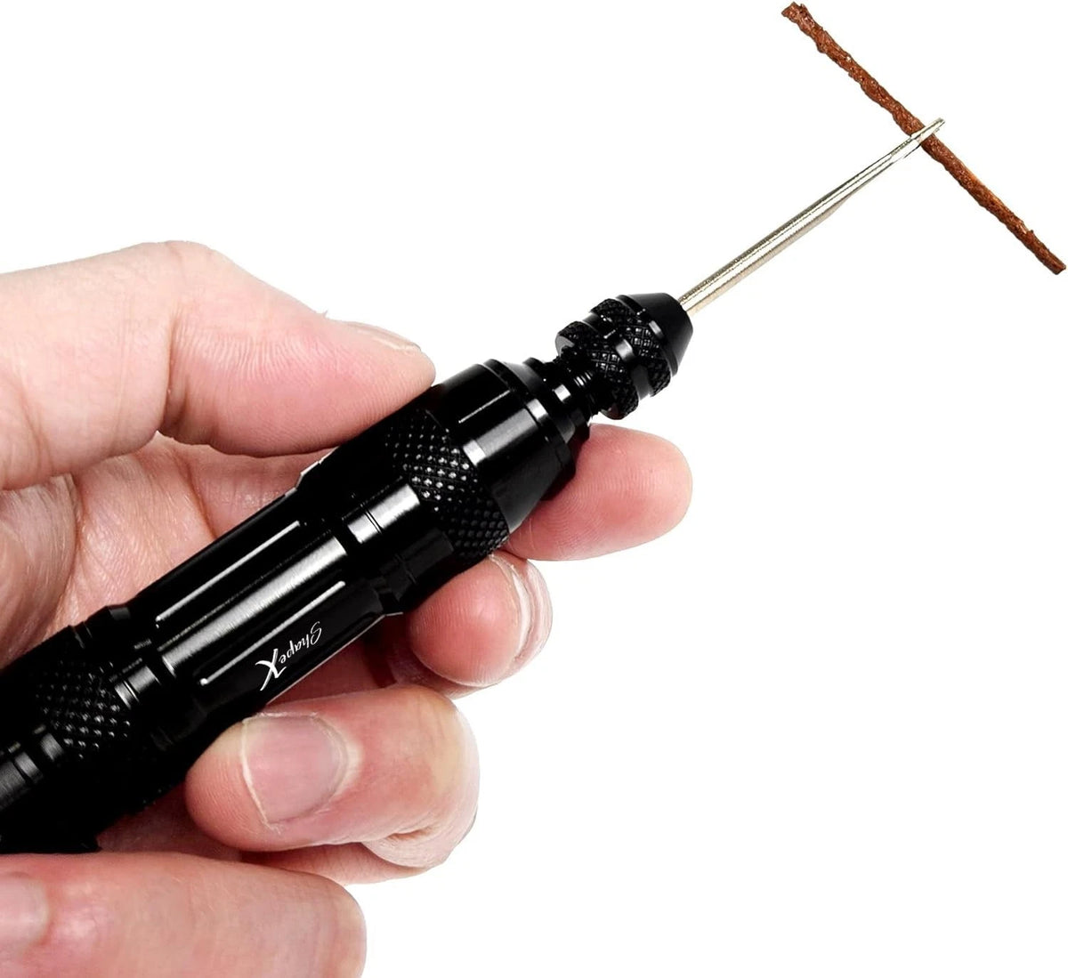 ShapeX Bike Tubeless Tire Repair Kit for MTB Cycling - Standard, Black