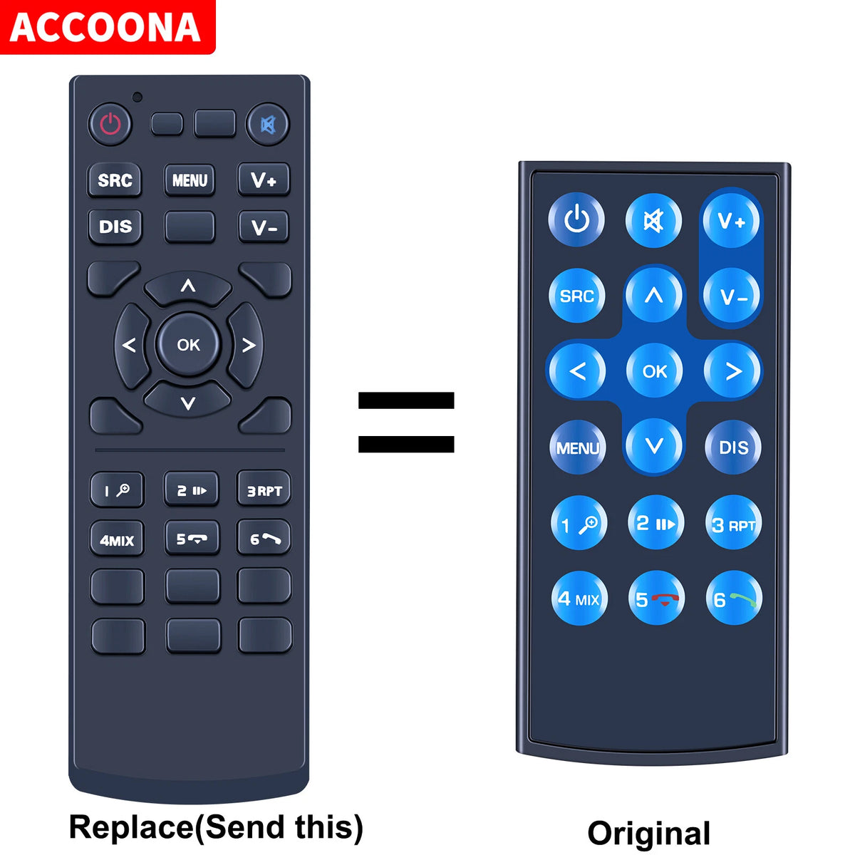Remote Control For Blaupunkt Bremen SQR 46 DAB, Frankfurt RCM 82 DAB
