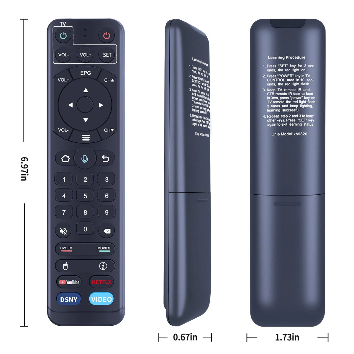 For vSeeBox V2 Pro Bluetooth Voice Remote Control Works for V1 / V2 / Elite/Max