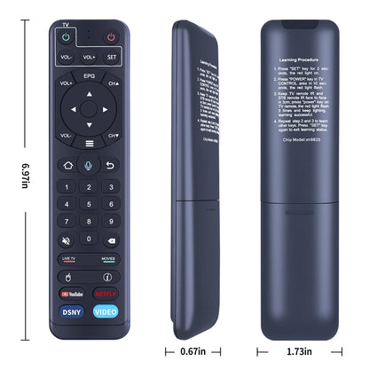 For vSeeBox V2 Pro Bluetooth Voice Remote Control Works for V1 / V2 / Elite/Max