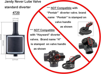 ATIE 2-Port/3-Port Pool Valve Rebuild Complete Kit Compatible with 1 Pack