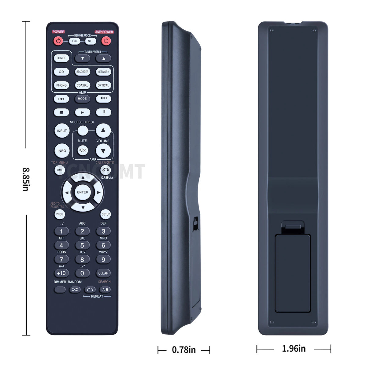 RC003PMCD Replacement Remote Control For Marantz Audio CD6006 PM6006