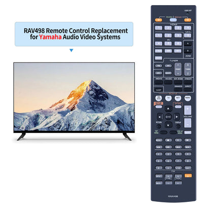 RAV498 Remote Control For Yamaha AV Receiver HTR-5066 HTR5066 RX-V575 RXV575