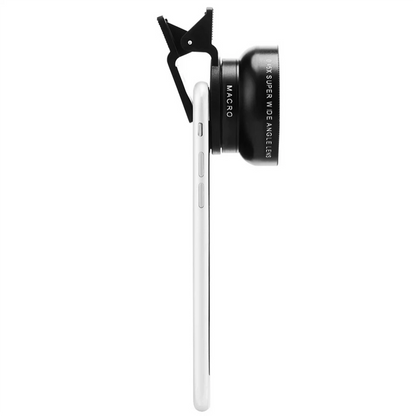 2 in 1 Mobile Phone Lens 0.45X Wide Angle Len & 10X Macro HD Camera Lens