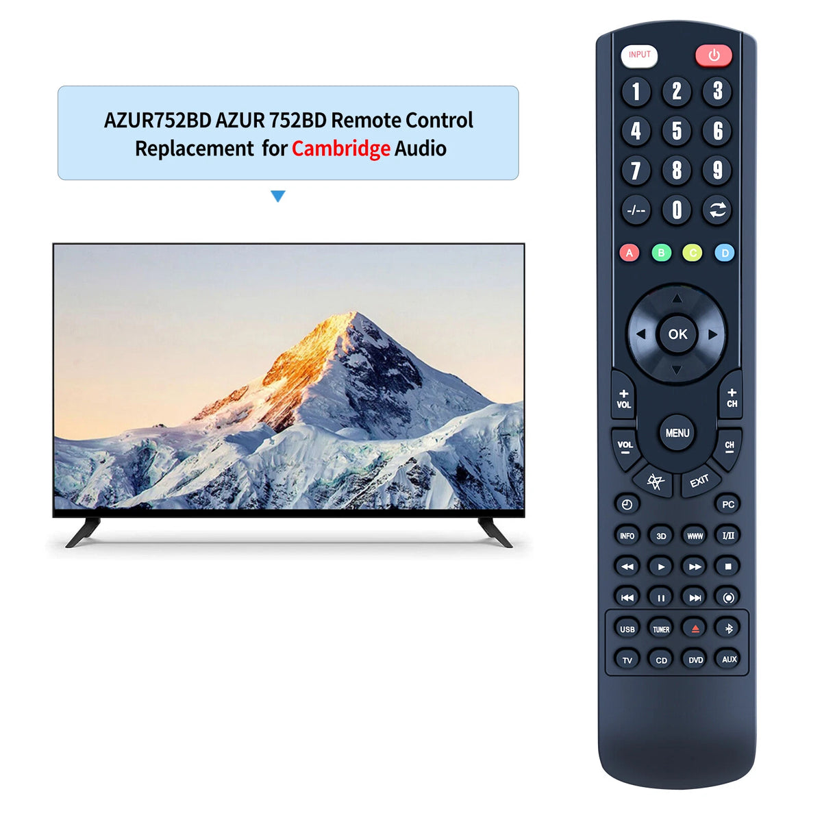 For Cambridge Audio Azur 751BD Azur 651BD Azur 650BD Azur 752BD Remote Control