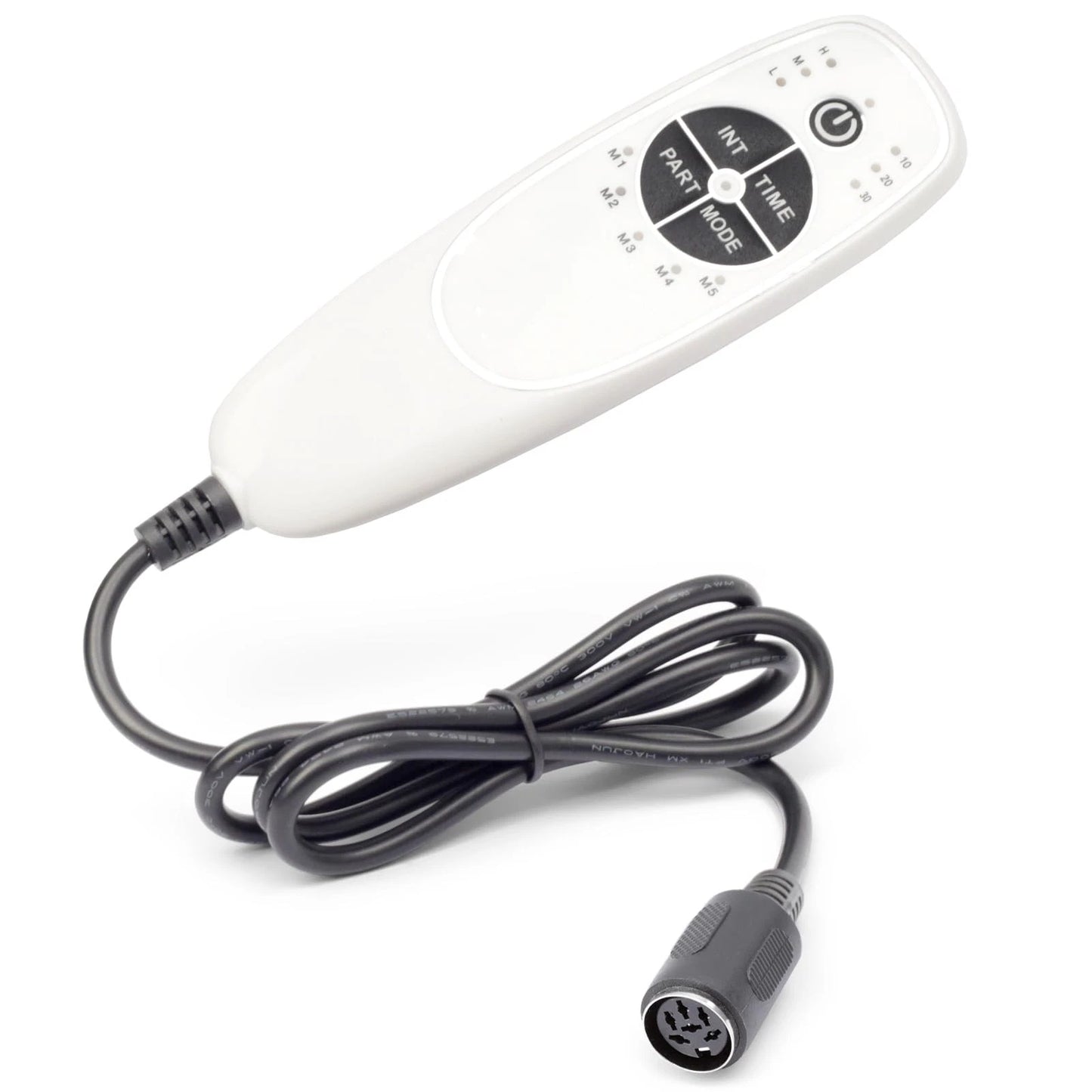 ALLCSM 6 Pin 5 Button Vibration Remote Controller for 5 Buttons 6 Pins, White