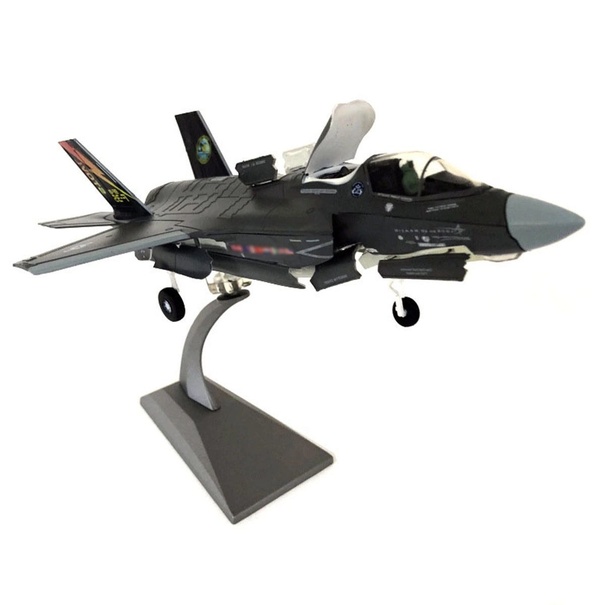 1:72 US Air Force F-35B Fighter Aircraft Diecast Model Military W/ Display Stand