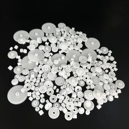 200PCS Module 0.5 Plastic Gear Single Spindle Small Motor White