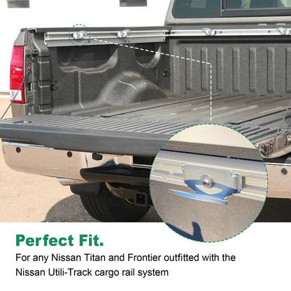 Tie Down Anchor Hook for Nissan Titan/Frontier Utili-Track (2-Pack)