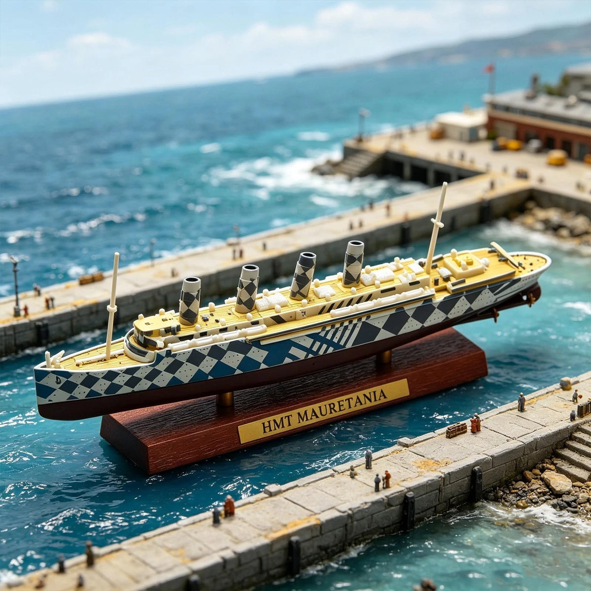 Diecast 1:1250 Scale HMT Mauretania Cruise Ship Model For Maritime Collectors