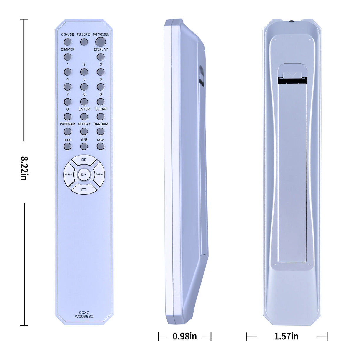 CDX7 WQ06680 Remote Control For Yamaha CDS700 CD-S700 CD-S700B CD-S700BL