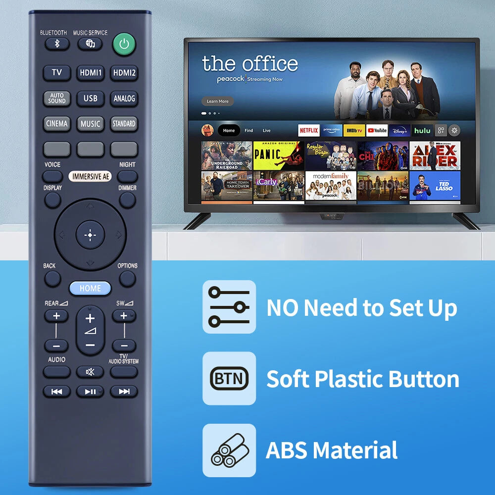 RMT-AH509U Replacement Remote Control For Sony Soundbar HT-A7000 HTA7000