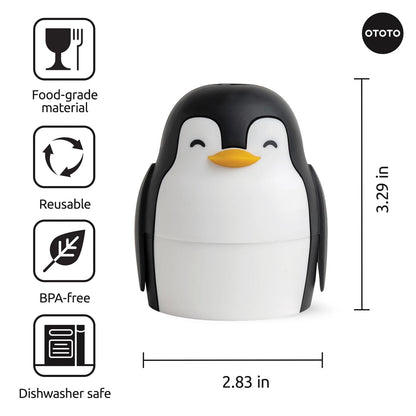 OTOTO Ice Ball Mold - Penguin Shaped Single Round One Size, Black