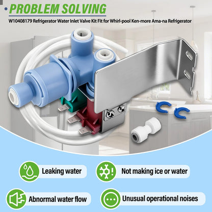 WRS325fDAM02 Refrigerator Ice Maker Water Inlet Valve Fit for As Pictured