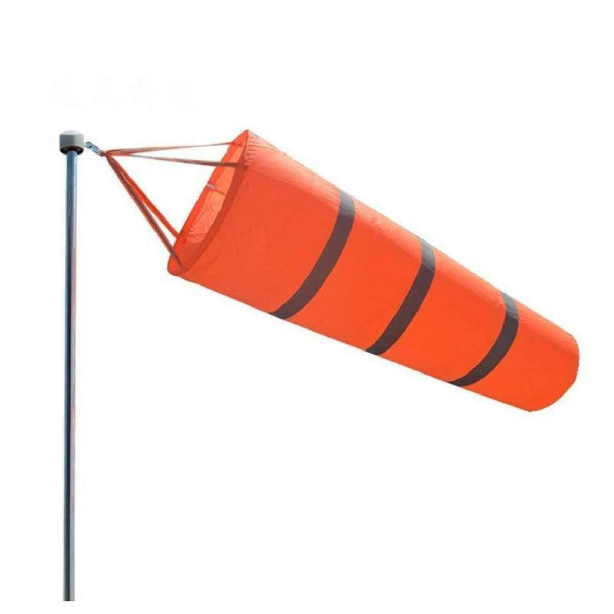 30" Long Orange Outdoor Reflective Belts Grommet Windsock Airport Wind SOCK
