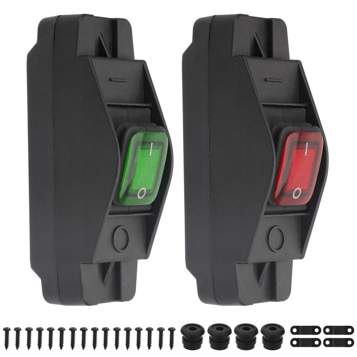 2PCS Waterproof Inline Switch 16A DC12-24V For Appliance Lamp Cord 14AWG 16AWG