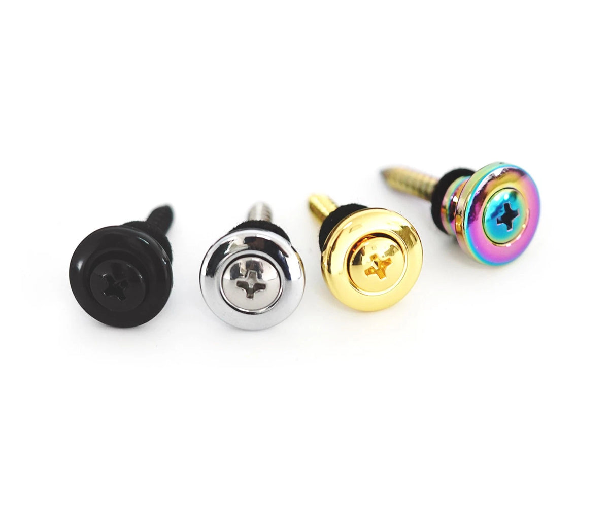 Guyker Strap Locks Buttons, (1 Pair) Zinc Alloy Security Straplock Quick Gold