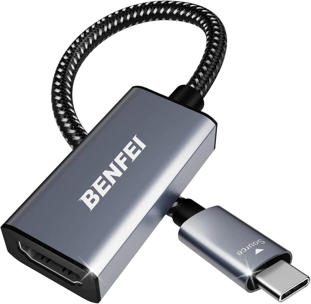 BENFEI USB C to HDMI Adapter 4K@60Hz, Type-C 1 PACK, Gray