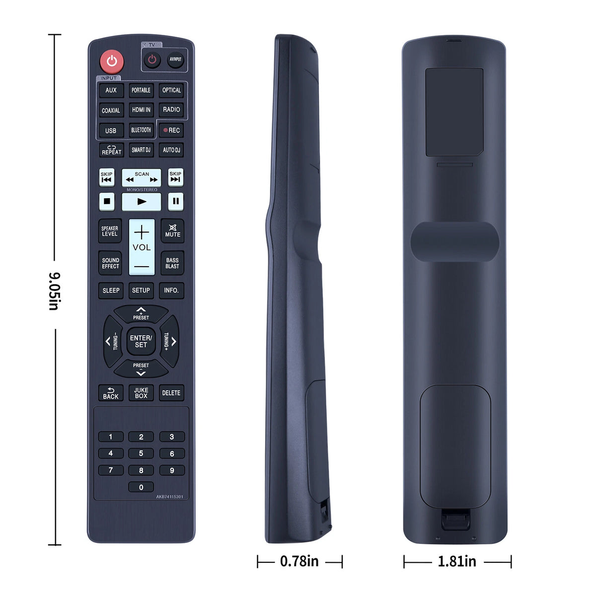 AKB74115301 Remote Control For LG Home Theater AV Receiver NA9640P ARX10 S94P2-S