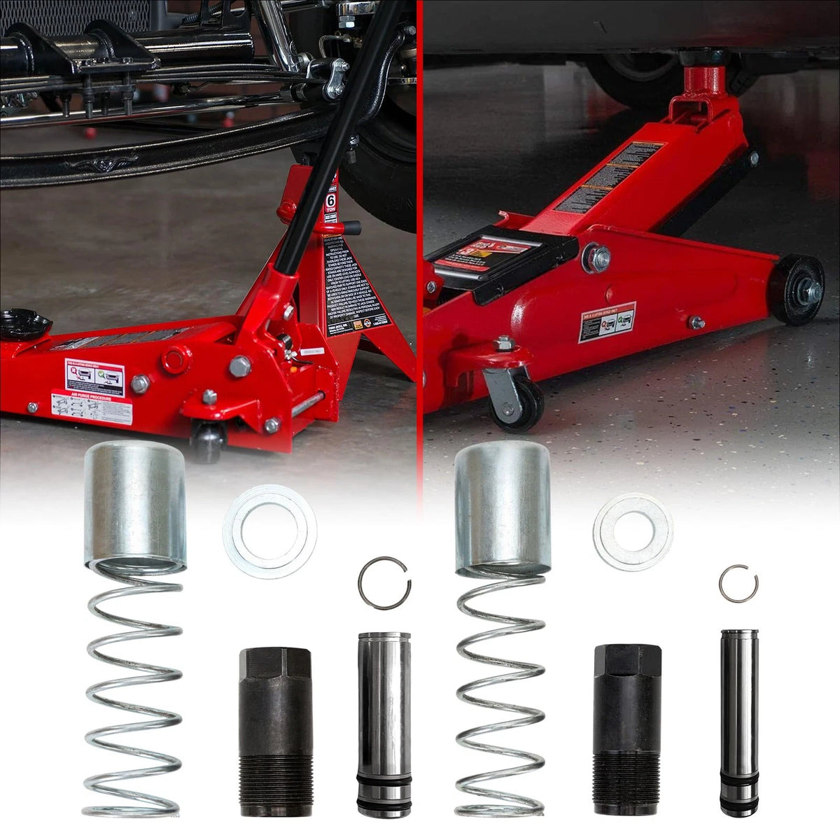 Floor Jack Replacement Parts Low Side Bigger & Smaller Pump Piston Black