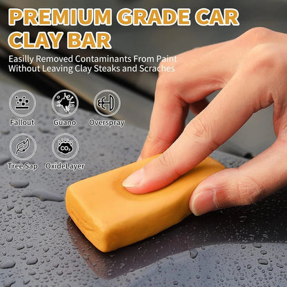 Wontolf Complete Clay Bar Kit, Car Detailing Kit for CLAYLUB01