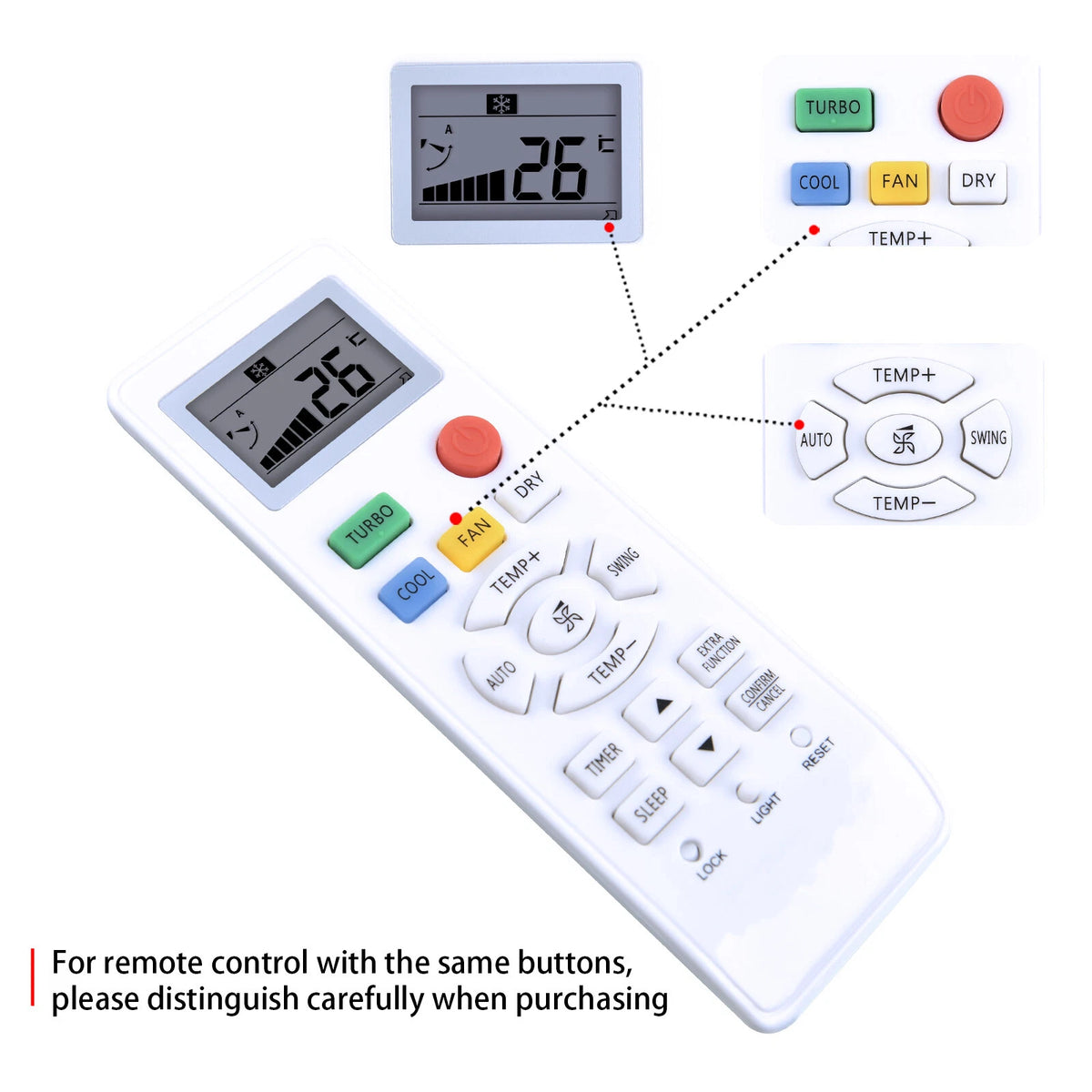 Remote Control For Haier Air Conditioner YR-HD01 YL-HD04 YR-HD06 YL-HD02 HA-0361