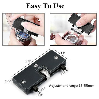 TICFROG 5 in1 Watch Battery Replacement Tool Kit, 5 in 1, Light Gray