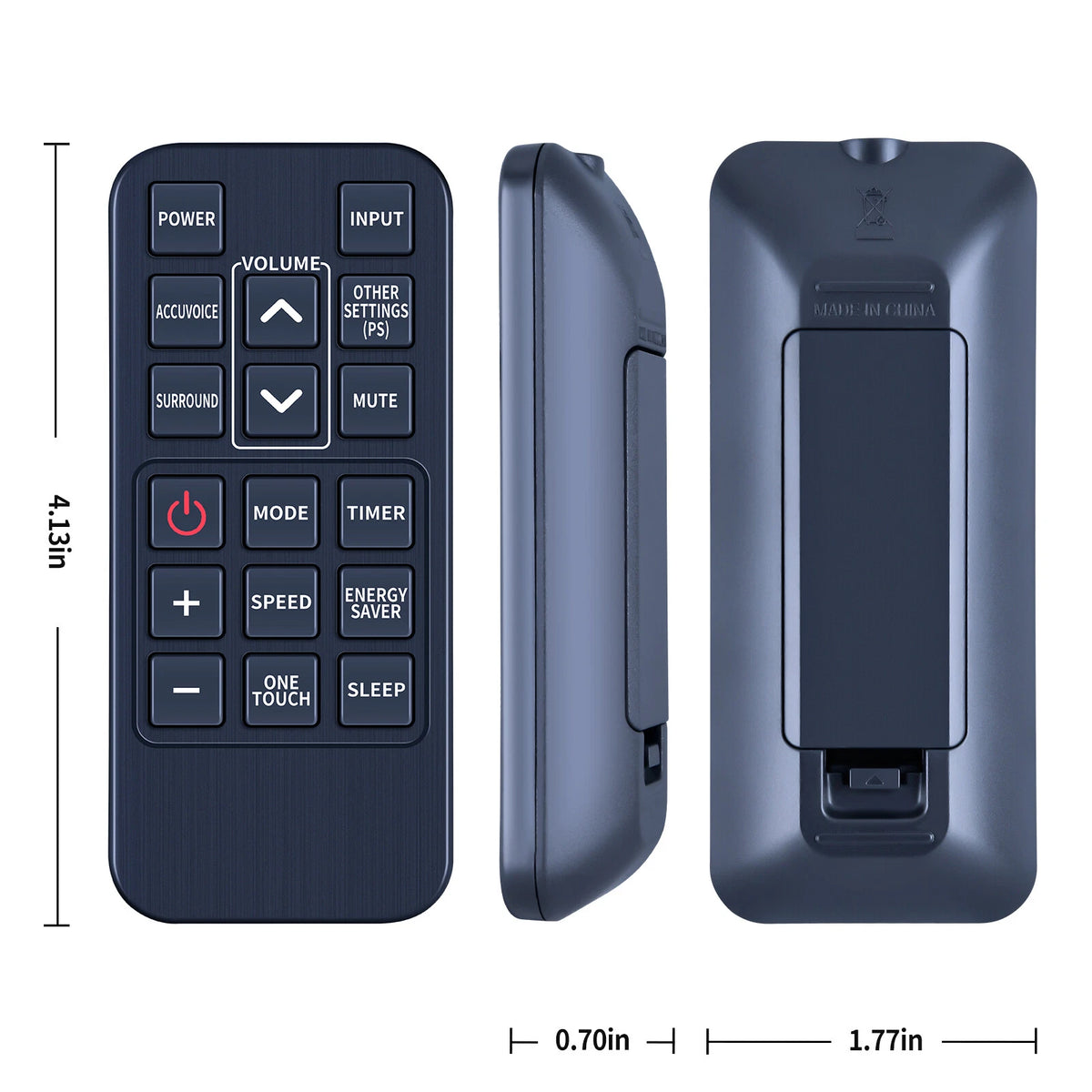 Remote Control For Zvox Audio AccuVoice Soundbar AV203 AV201 AV257 AV150 AV157