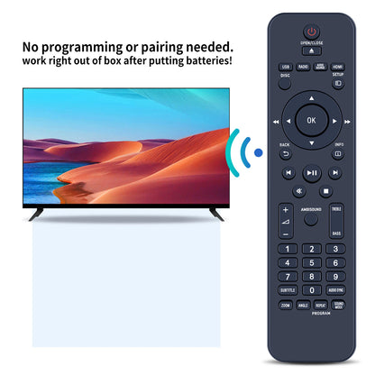 Replacement Remote Control For Philips HTS6120 HTS6120/37 HTS612037