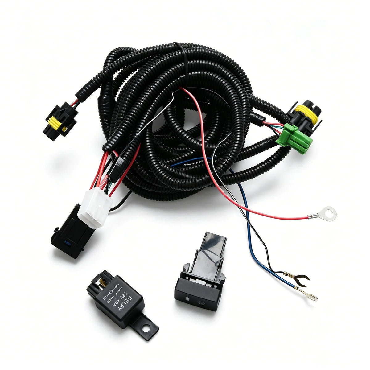 H11 Fog Light Wiring Harness Kit for Acura TL TSX RDX 12V 40A Relay LED Switch